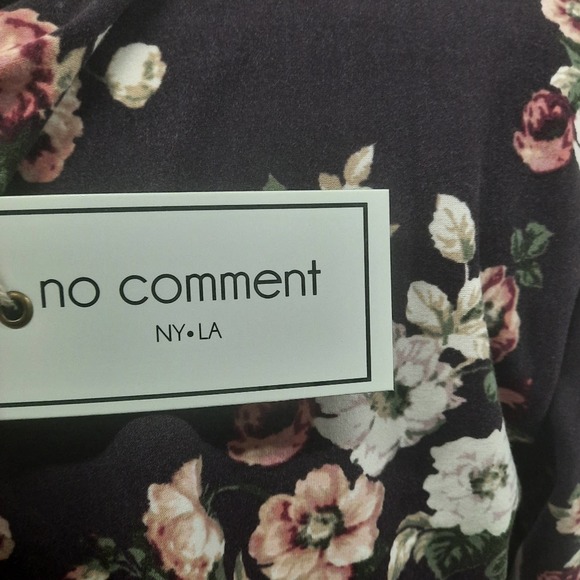 No Comment Bell Sleeve Dress Womens Large Floral - Picture 5 of 8